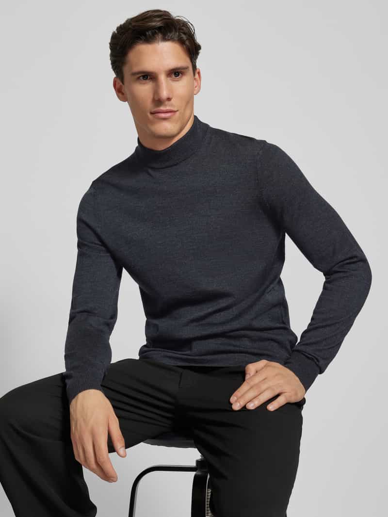 Strellson Gebreide pullover met ribboorden model 'Marek'