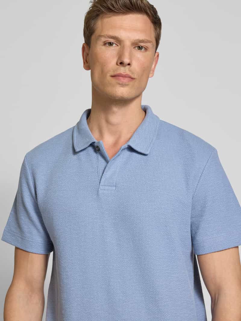 Tom Tailor Regular fit geribd poloshirt met stretch