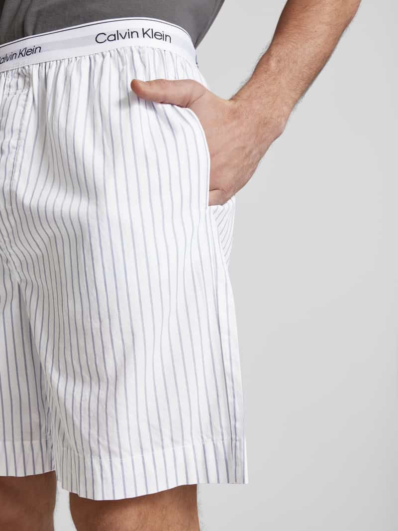 Calvin Klein Underwear Regular fit korte broek met elastische band met label