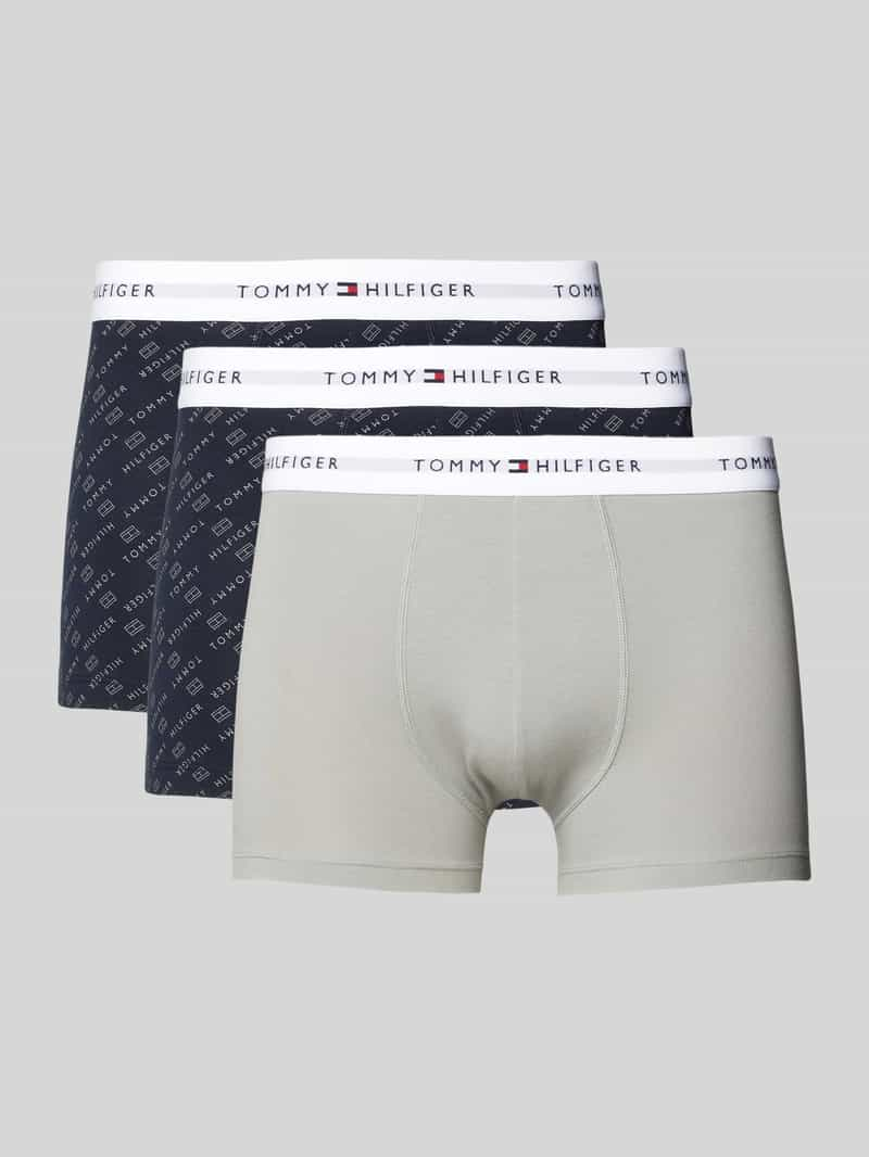 Tommy Hilfiger Boxershort met elastische band met logo in een set van 3 stuks