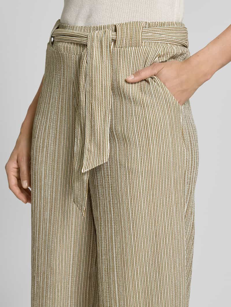 Tom Tailor Denim High rise culotte met strikceintuur