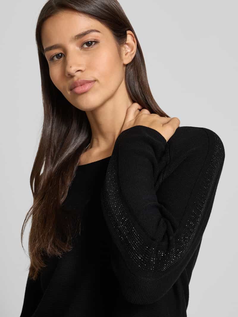 monari Gebreide pullover met ronde hals
