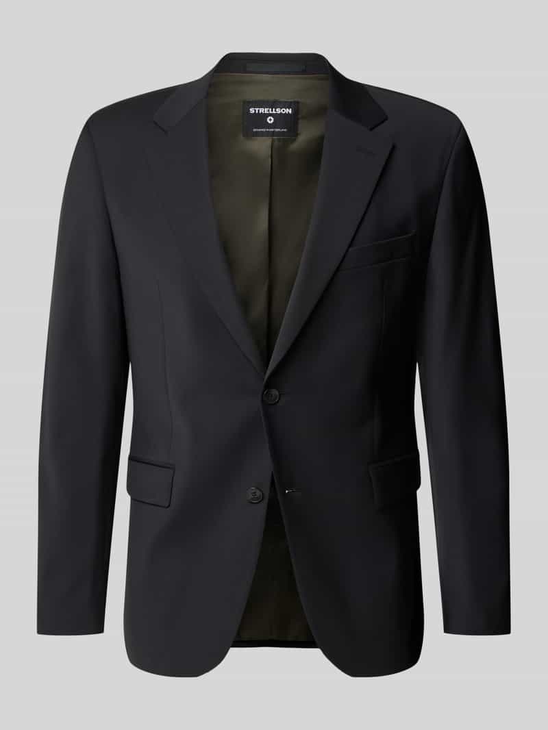 Mix and match-colbert van een wolmix, zwart