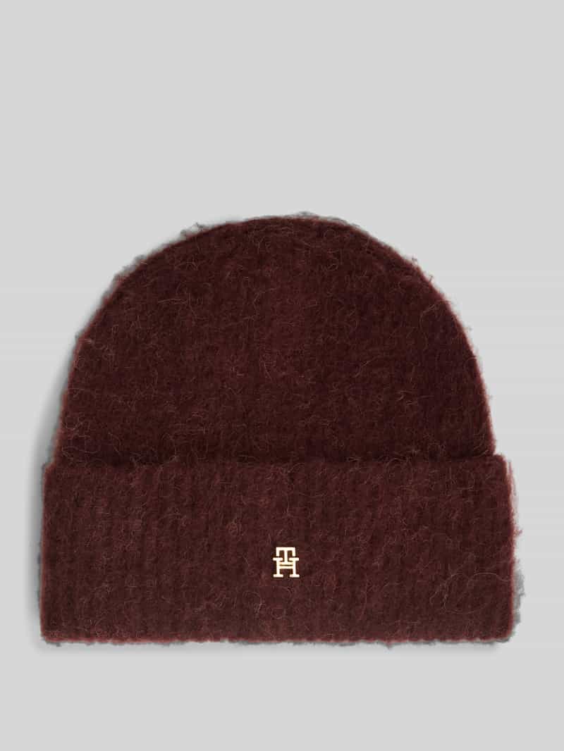 Beanie van wolmix met alpacawol