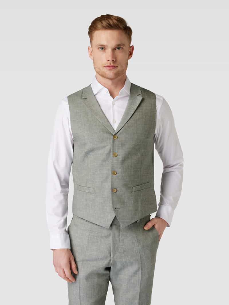 Linnen gilet met reverskraag ATELIER TORINO