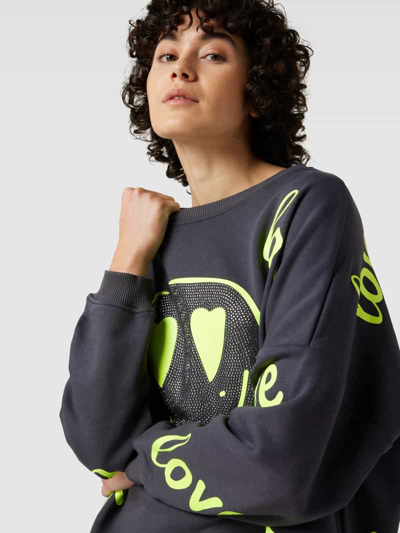 miss goodlife Oversized sweatshirt met motiefprint model 'LOVE'