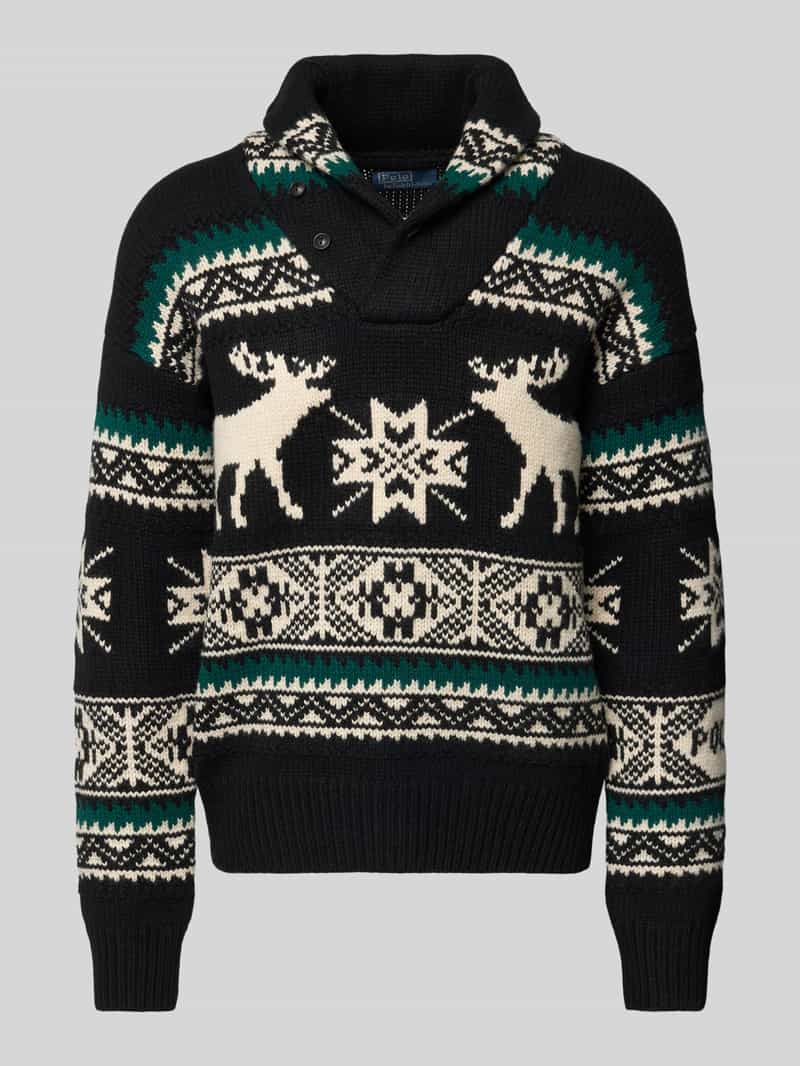 Polo Ralph Lauren Gebreide pullover met opstaande kraag