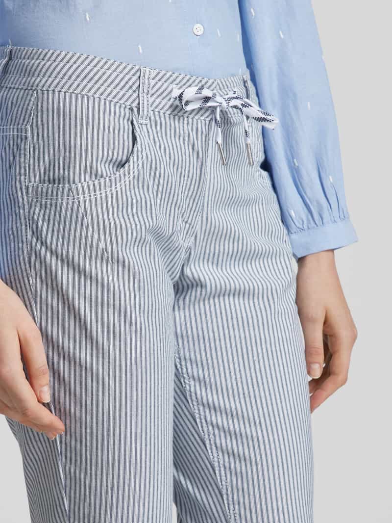 Tom Tailor Relaxed fit wijde broek met tunnelkoord