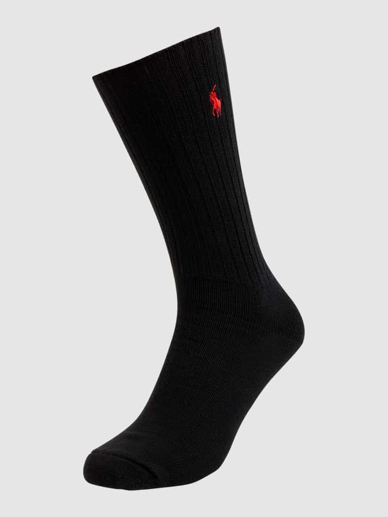 Sokken met labelstitching, model 'CREW SOCK'