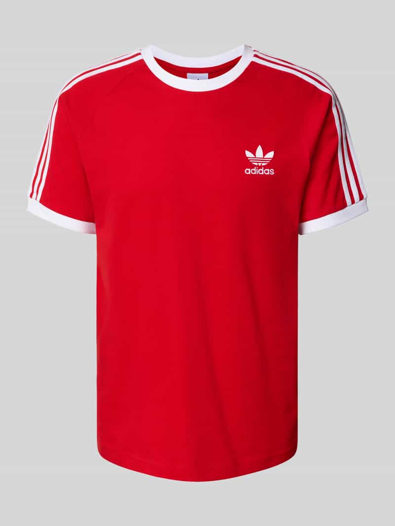 Adidas Originals Adicolor Classics 3-Stripes T-Shirt, Red
