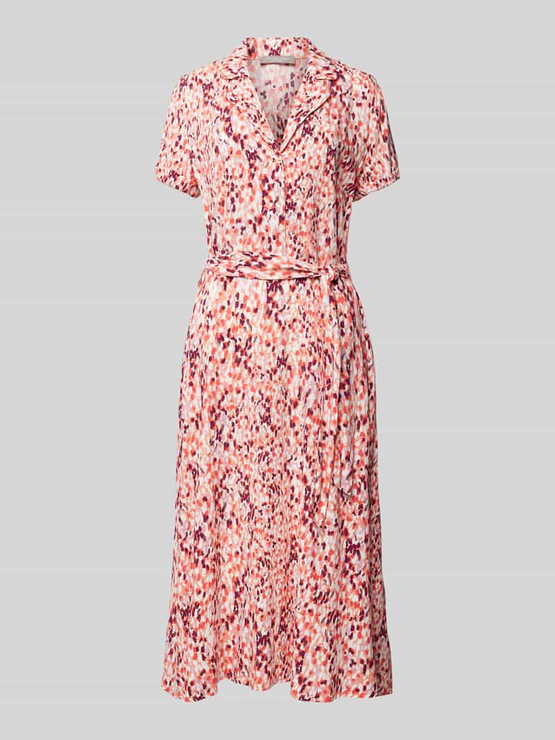 Christian Berg Woman Selection Maxi-jurk van viscose met stoffen riem