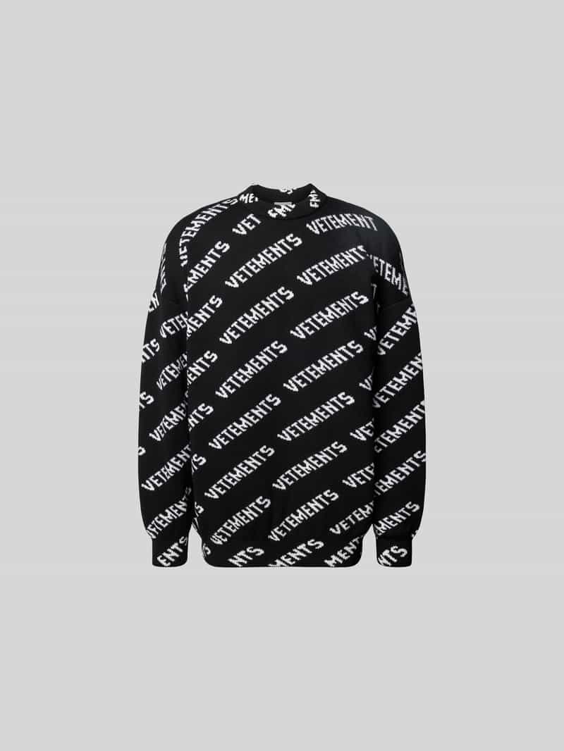 Oversized wollen trui in brei-look