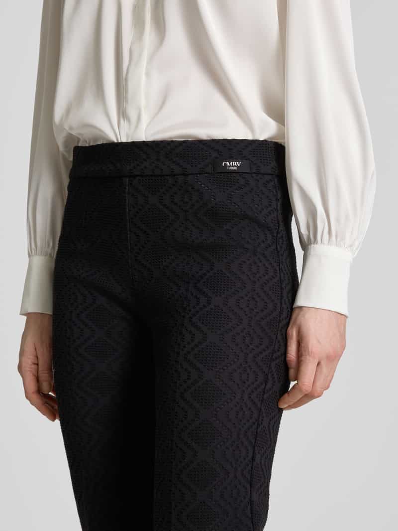 CAMBIO Straight leg broek met verkort model 'FAITH'