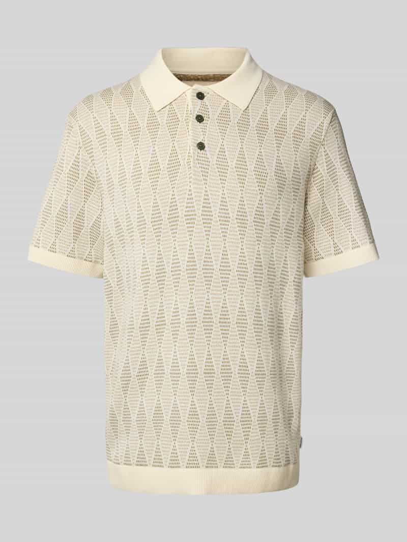 Jack & Jones Premium Regular fit poloshirt met structuurmotief model 'JUDE'