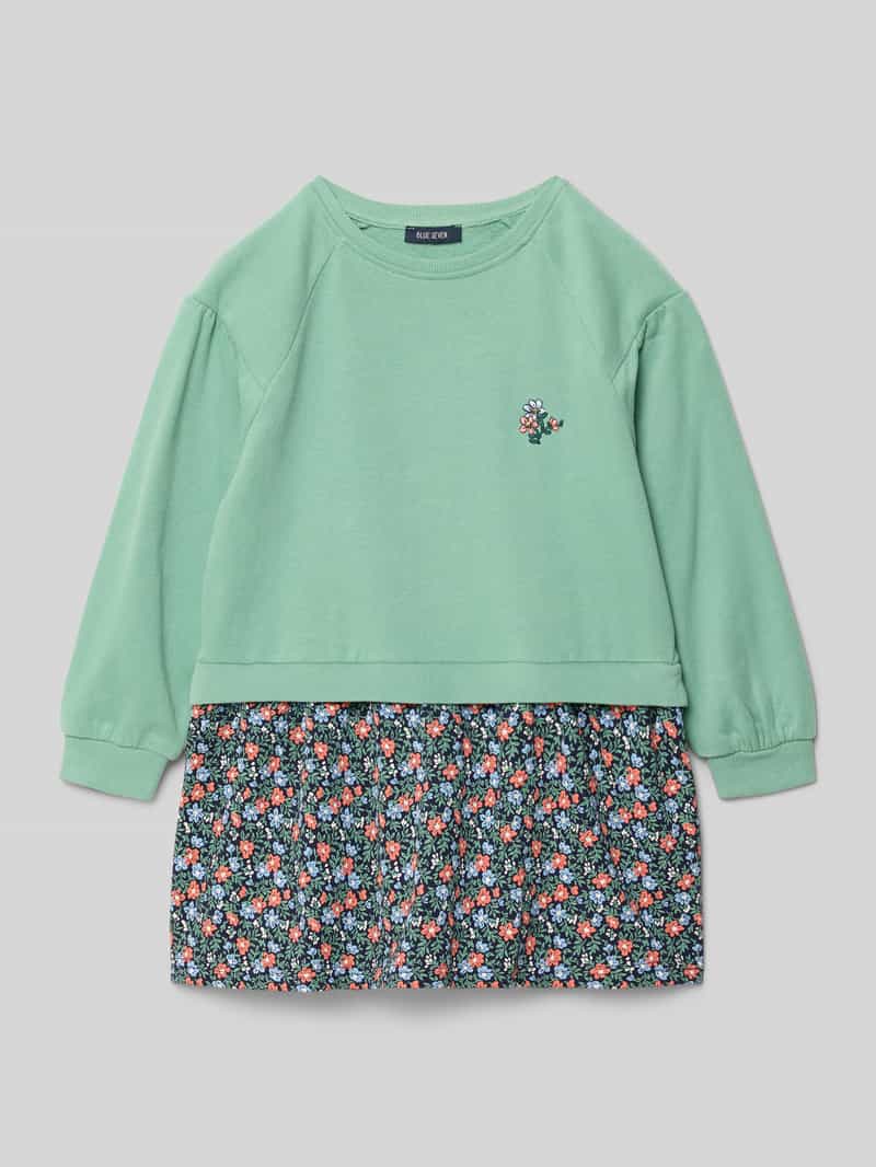 BLUE SEVEN Mini-jurk met motiefstitching