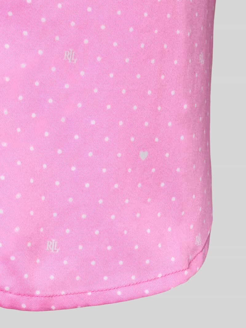 Lauren Ralph Lauren Relaxed Fit Nachthemd mit Viskose-Anteil Modell 'Notch'