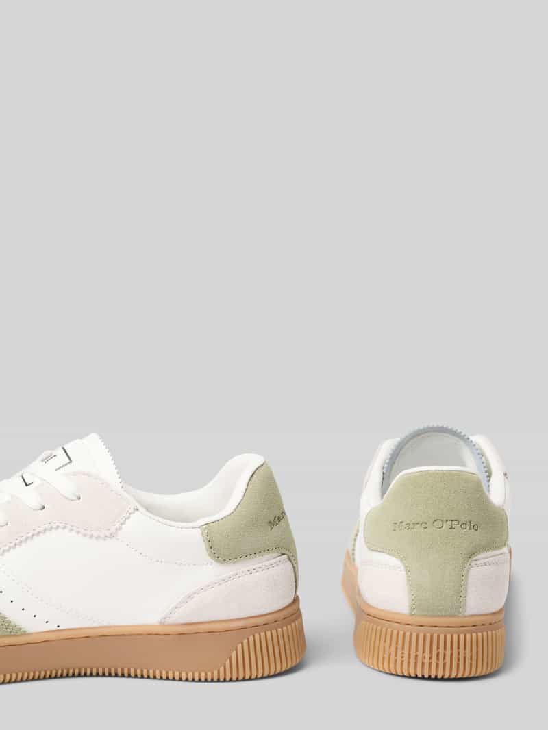Marc O'Polo Lage sneakers van echt leer