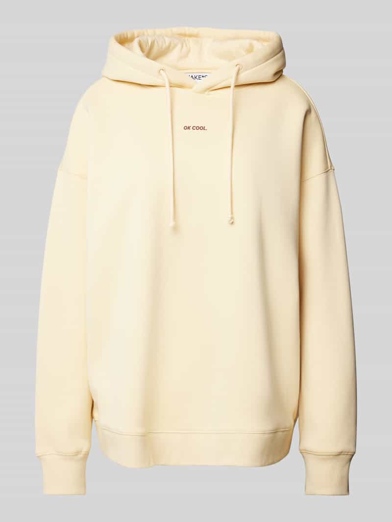Jake*s Casual Oversized hoodie met statementprint