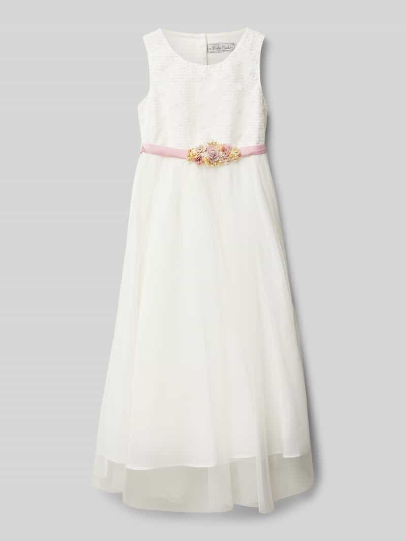 Une Hautre Couture Jurk met bloemenapplicatie