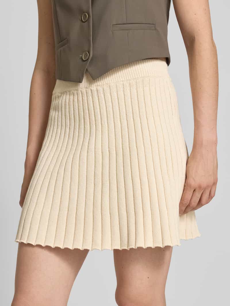 Pieces Gebreide minirok van katoenmix model 'JOYLYNN'