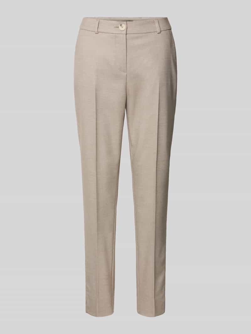 comma Regular fit stoffen broek met structuurmotief