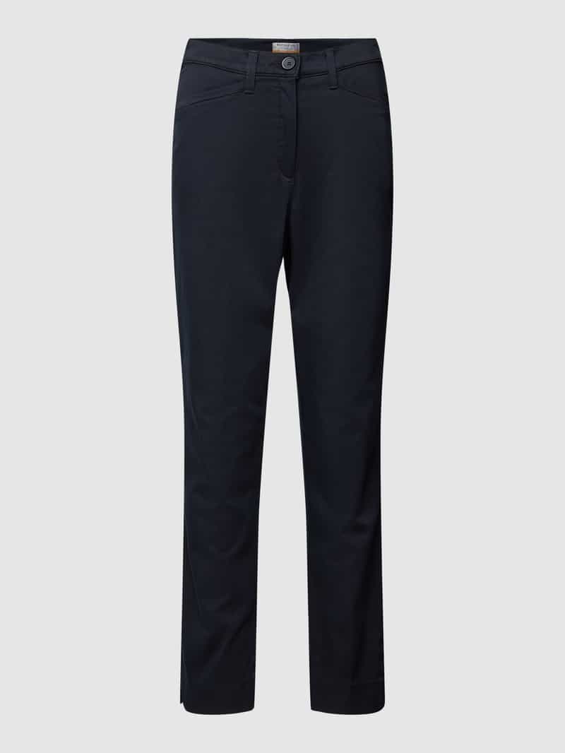 Raphaela By Brax Super slim fit broek met knoop- en ritssluiting