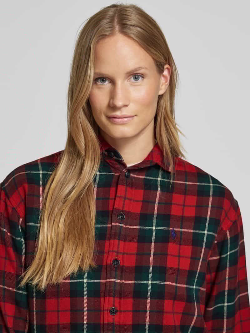 Polo Ralph Lauren Regular fit overhemdblouse met logostitching