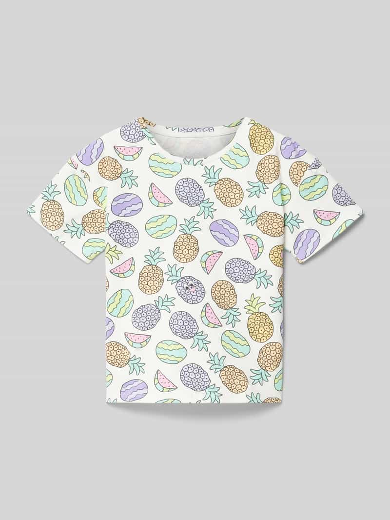 Tom Tailor T-shirt met all-over motiefprint