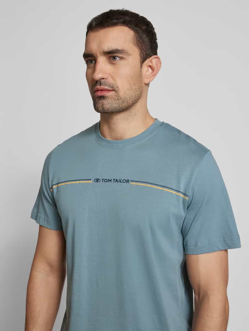 Tom Tailor Regular fit T-shirt van puur katoen met print