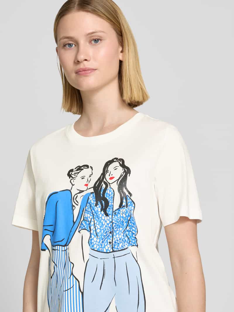 s.Oliver RED LABEL Regular fit T-shirt van puur katoen