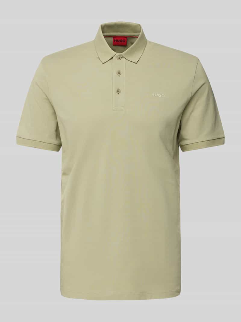 HUGO Poloshirt met labelprint model 'Donos'