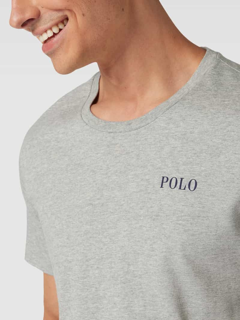 Polo Ralph Lauren Underwear T-shirt met labelprint model 'LIQUID COTTON'