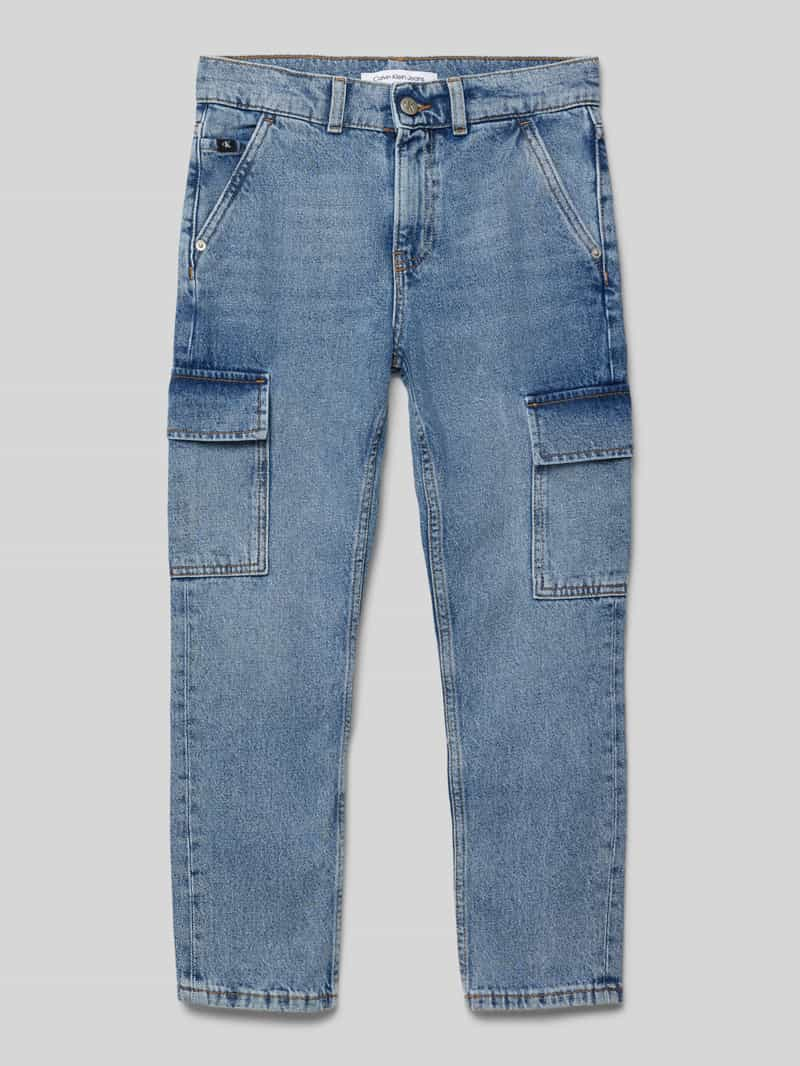 Calvin Klein Jeans Regular fit jeans met labelpatch model 'ICONIC'