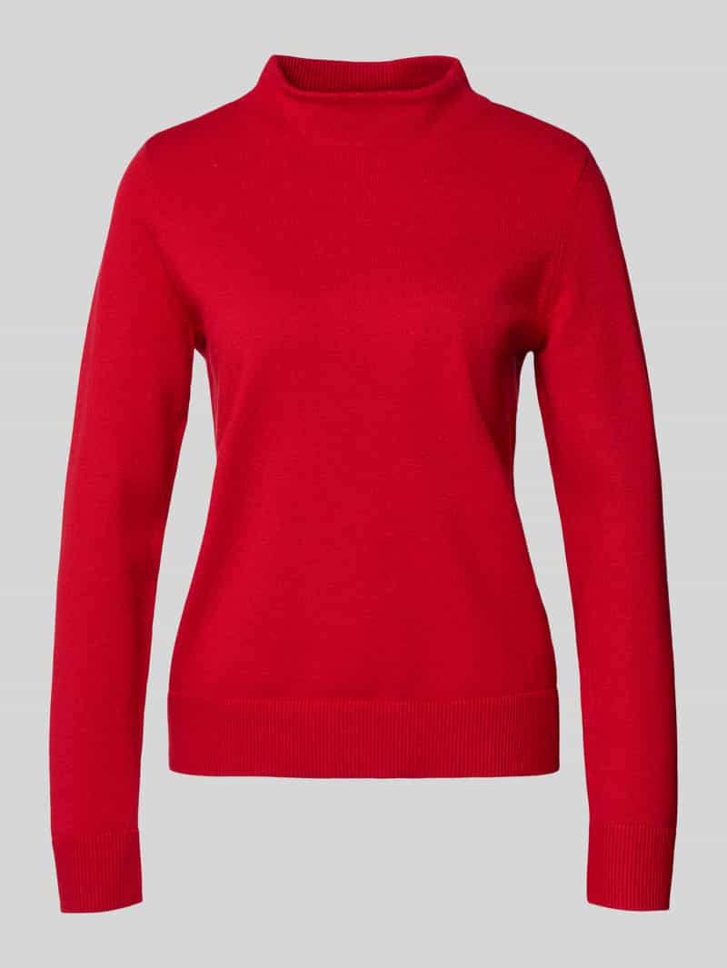 Betty Barclay Gebreide pullover van viscosemix met opstaande kraag