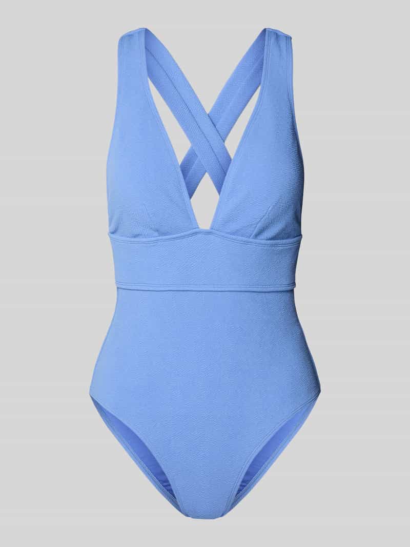 Badpak met gekruiste bandjes aan de achterkant model ‘Saltoty’ Badpak met gekruiste bandjes aan de achterkant model ‘Saltoty’