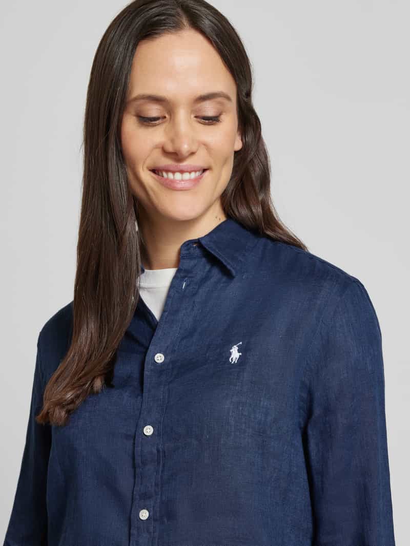 Polo Ralph Lauren Loose fit overhemdblouse van puur linnen met knoopsluiting