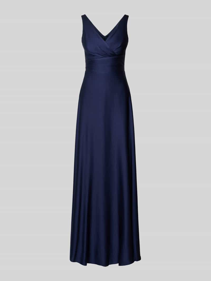 TROYDEN COLLECTION Avondjurk met V-hals en verlengd rugpand