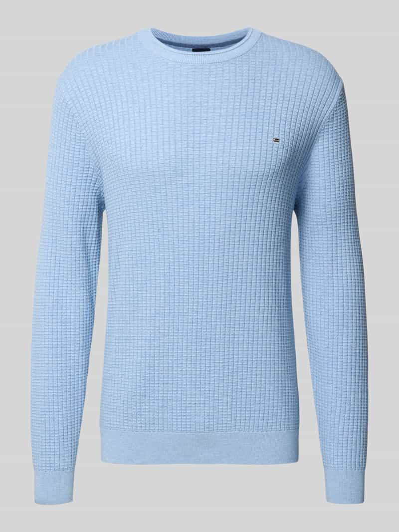 Christian Berg Men Gebreide pullover met labeldetail