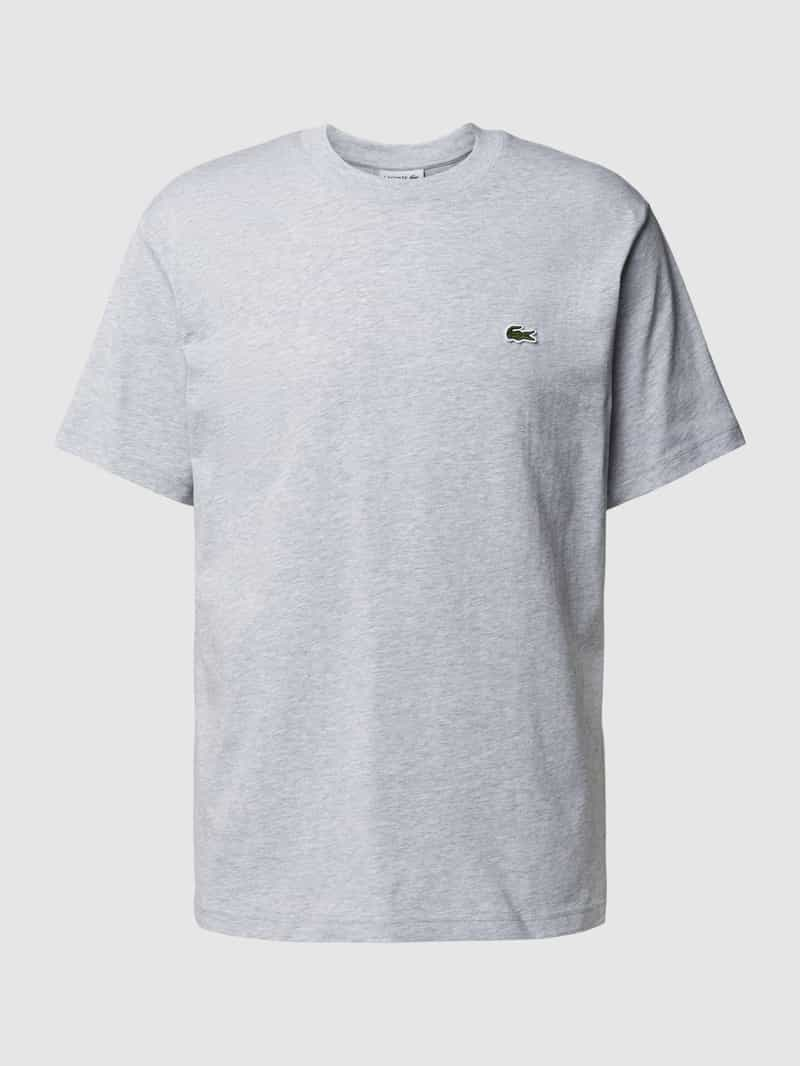 Lacoste T-shirt met logodetail model 'BASIC ON'