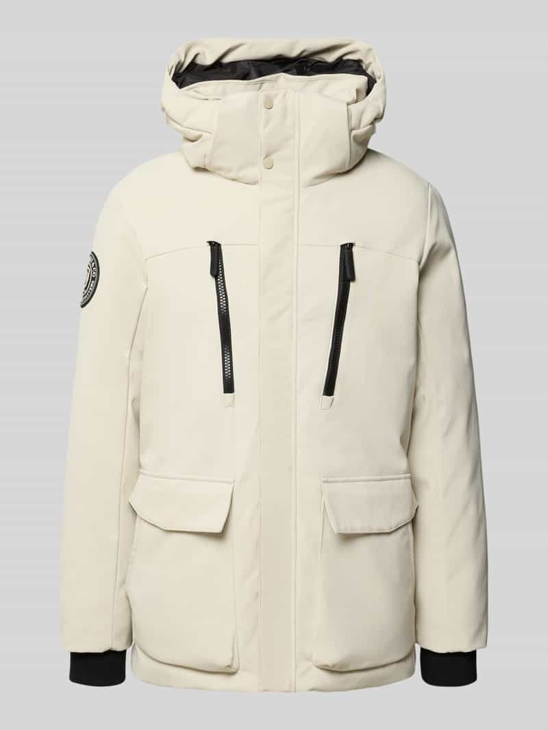Superdry parka met capuchon en klepzakken