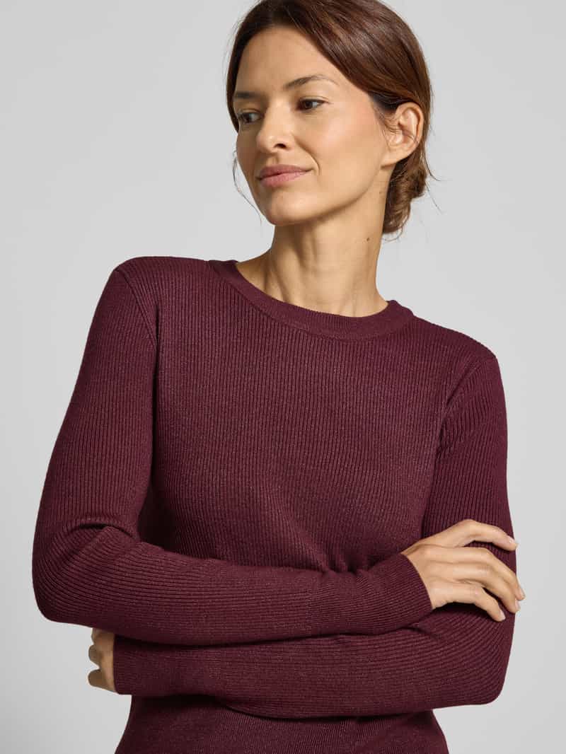 Vila Shirt met lange mouwen in gebreide look model 'Vicomfy'