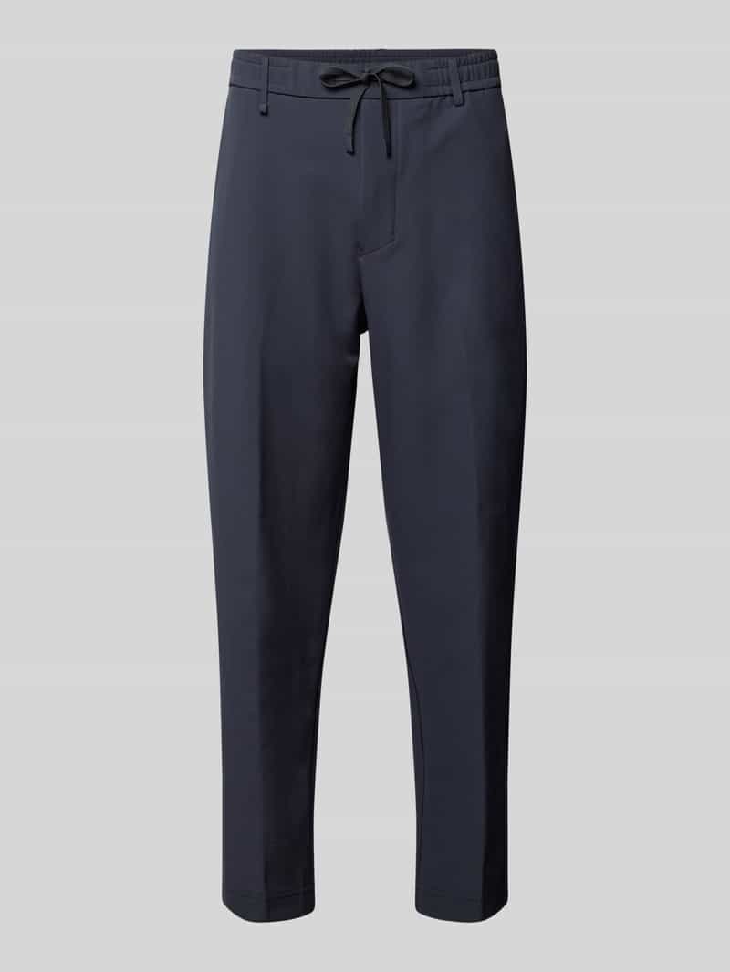 BOSS Green Regular fit stoffen broek met tunnelkoord model 'Convert'