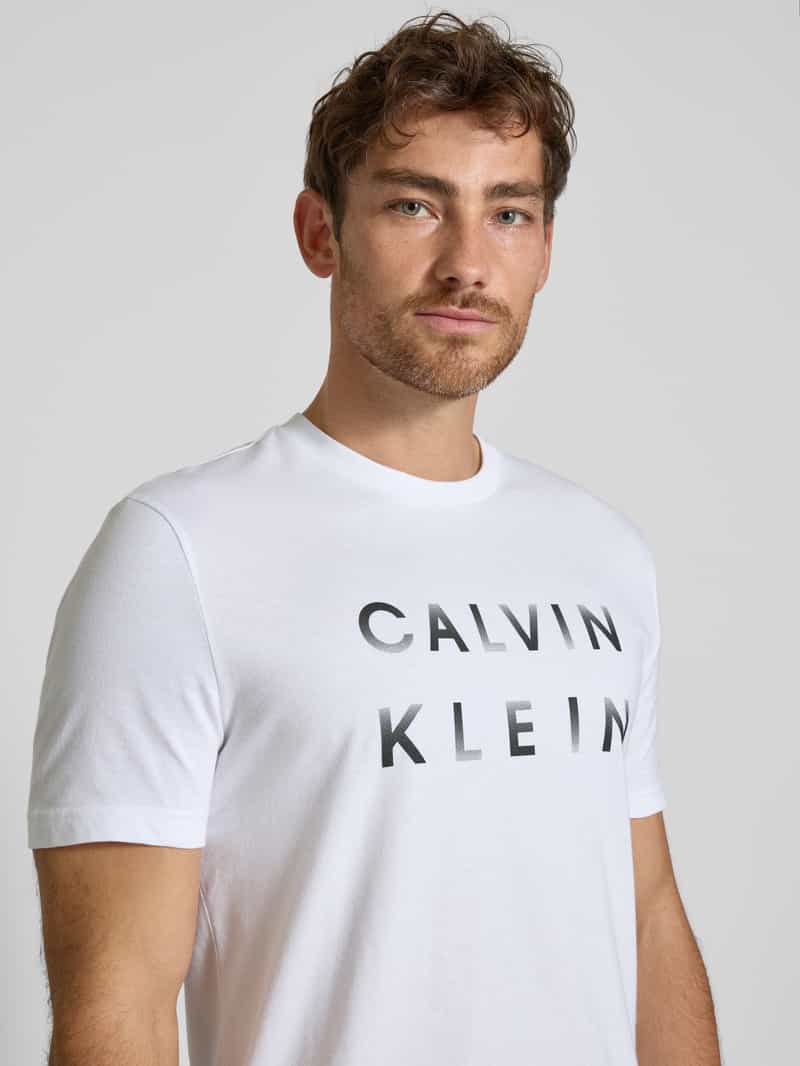 CK Calvin Klein T-shirt met labelprint