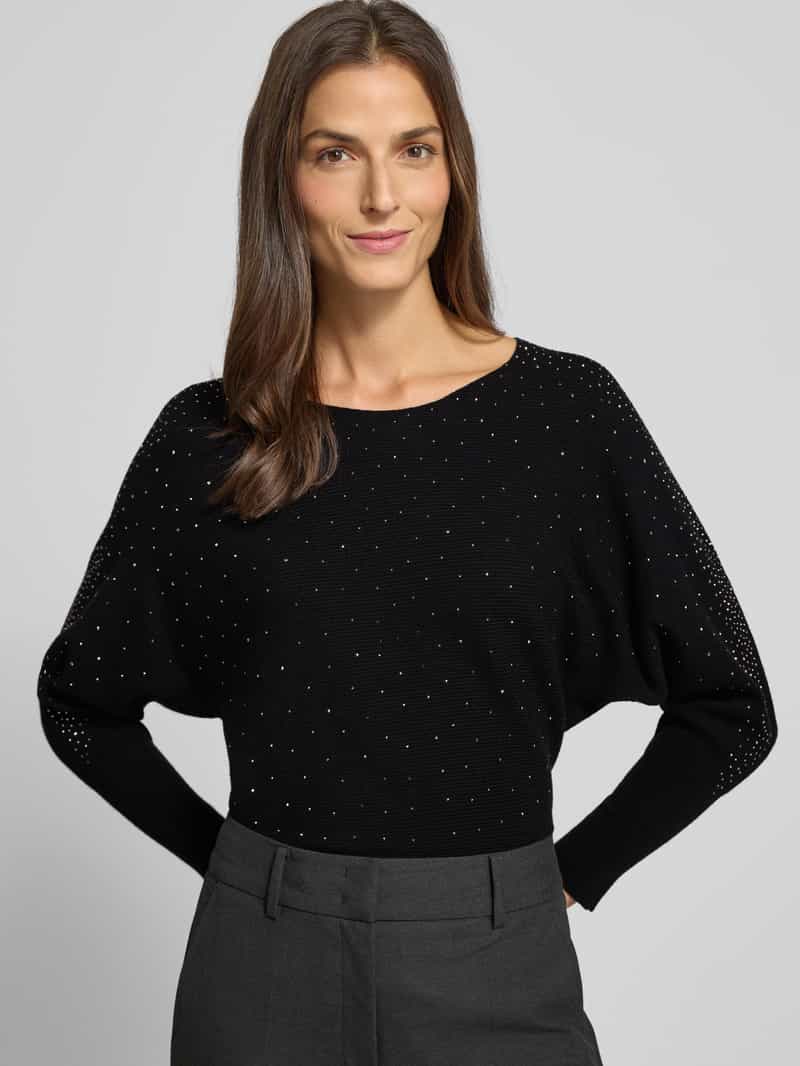 Apricot Gebreide pullover met ronde hals