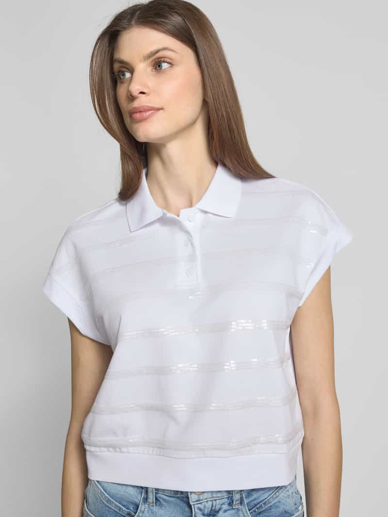 Zero T-shirt met platte kraag
