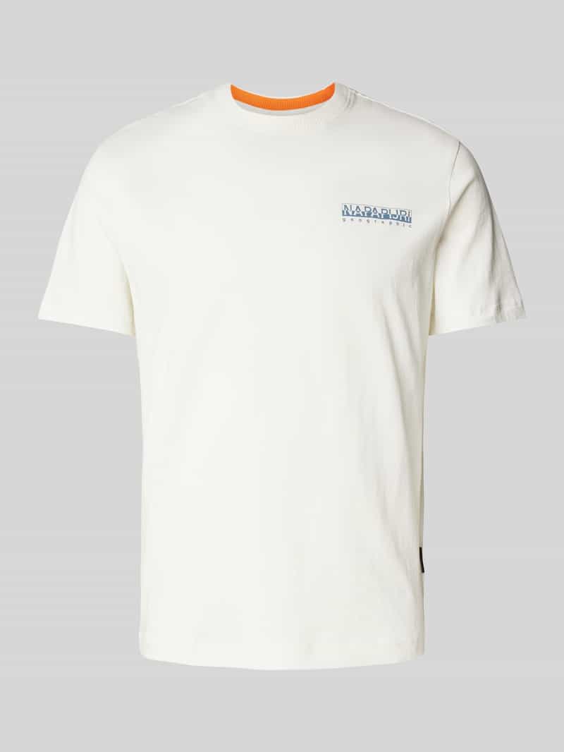 Napapijri T-shirt met labelprint model 'SOVANA'