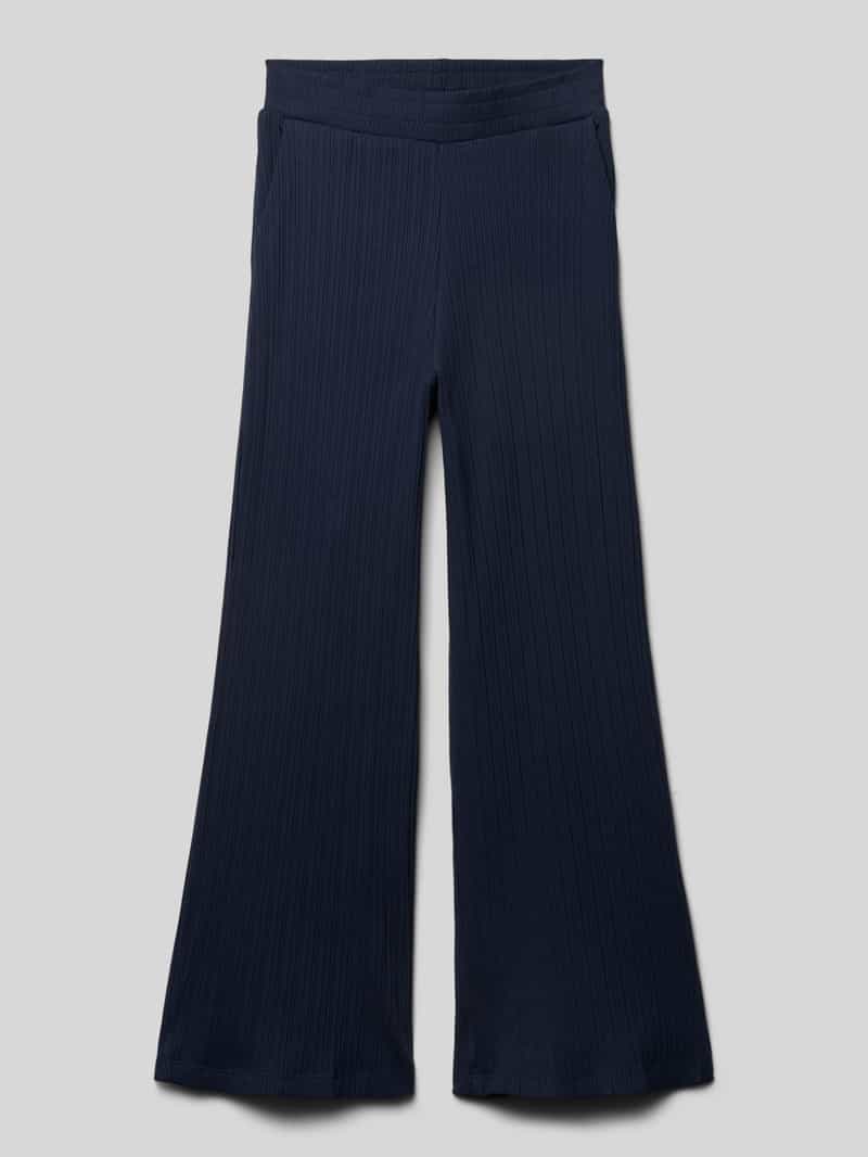 s.Oliver RED LABEL Wijde broek van katoenmix
