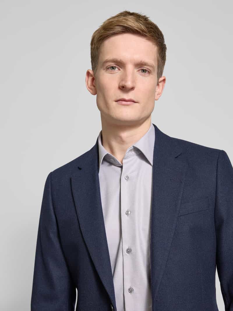 Eterna Regular fit zakelijk overhemd met kentkraag