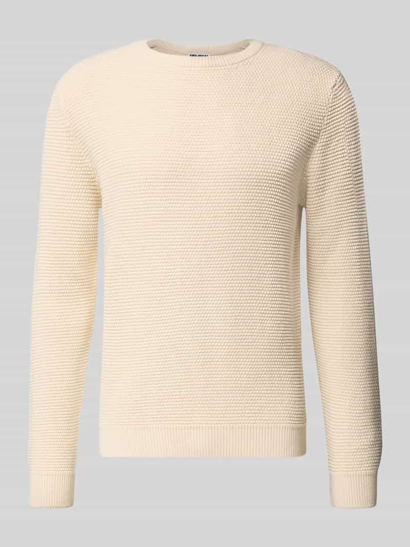 REVIEW Gebreide pullover met structuurmotief