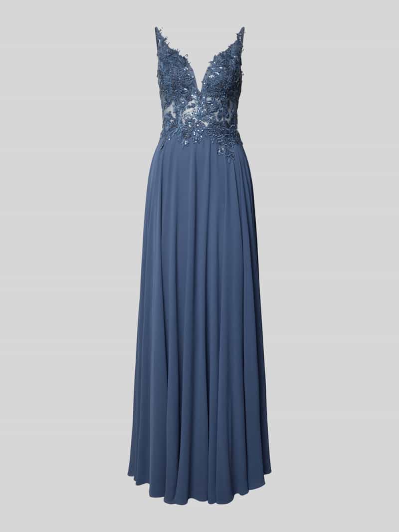 Mascara Avondjurk met hartvormige hals